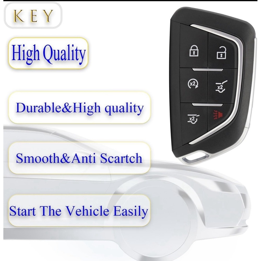 Key fob Replacement fits for Cadillac Escalade 2021-2024 Smart Car Keyless